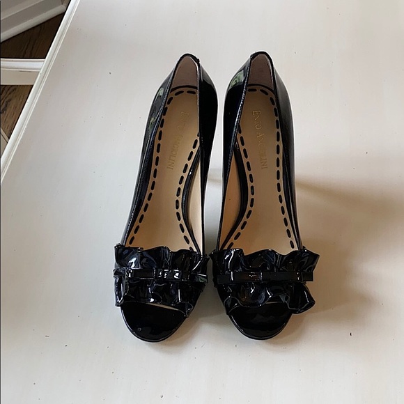 Enzo Angliolini 4” black dress heels - Picture 1 of 4
